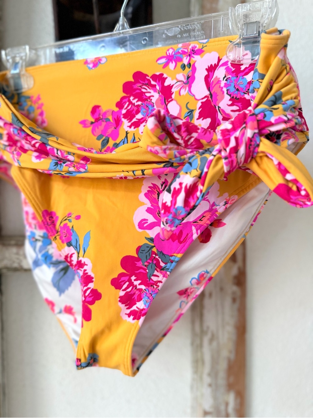 MAAJI - Floral Tie Front High Waisted Bikini Swim Bottom
